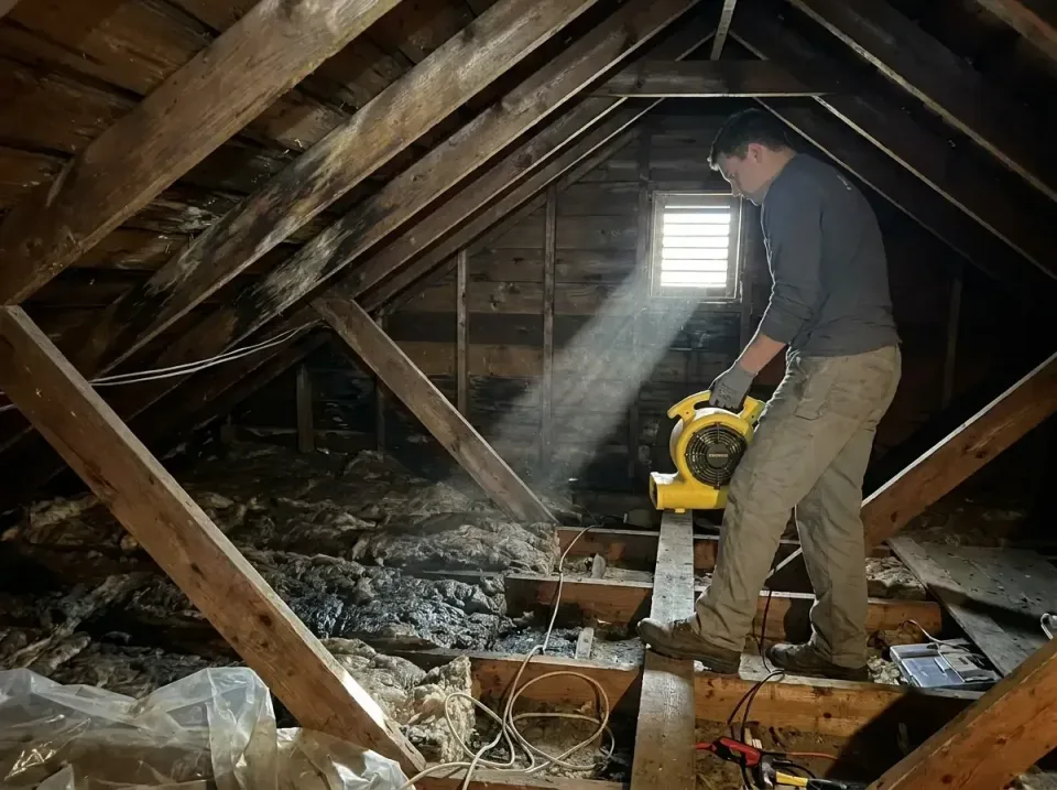 attic-water-damage-drying-proc-007 — frequently asked questions, Emergency Water Extraction & 24/7 Flood Response in Montval…